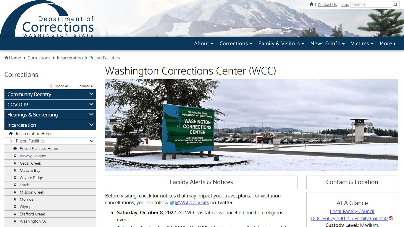 Washington Corrections Center (WCC)